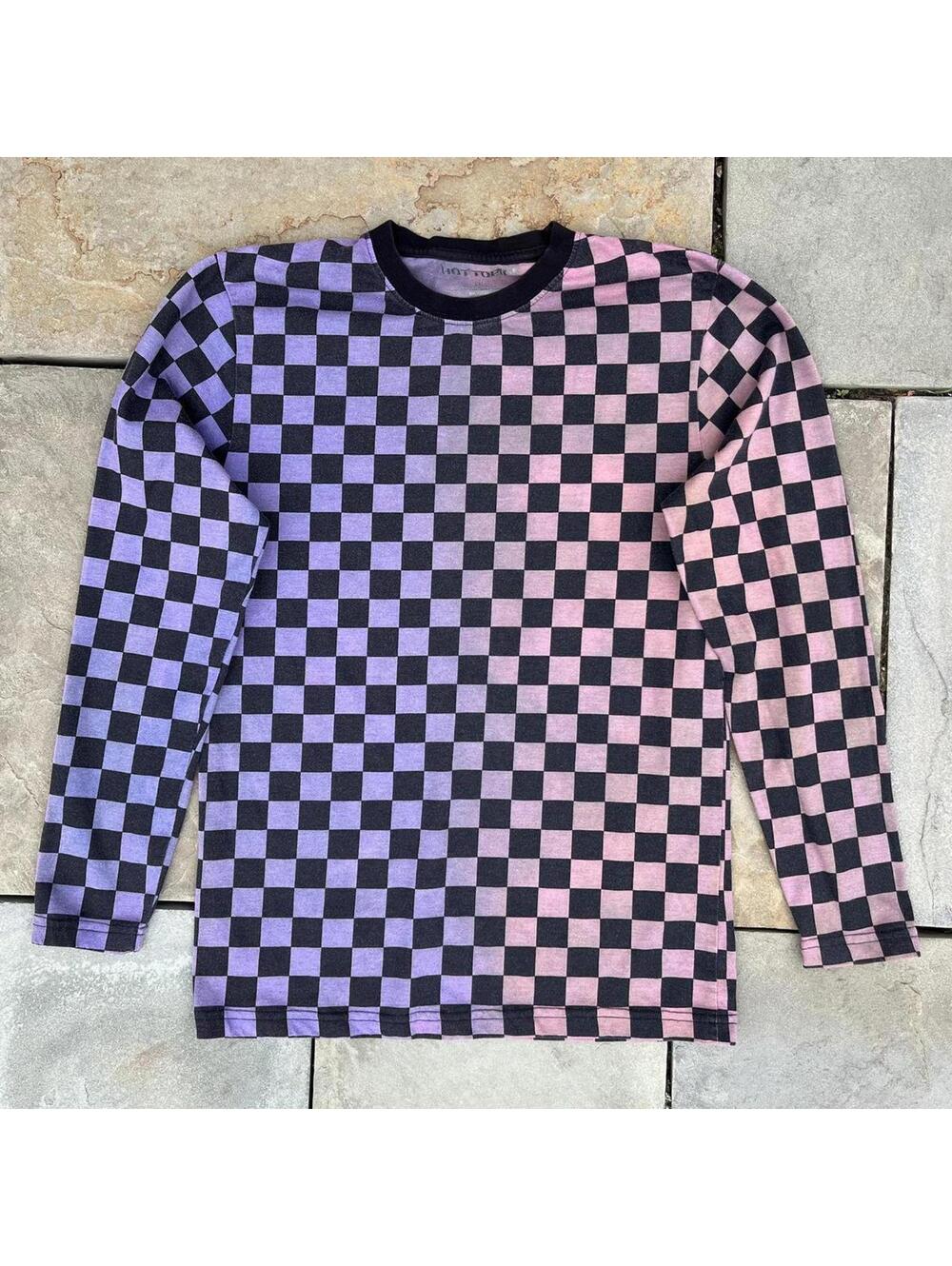 Checker Sunset Fade Reworked Long Sleeve